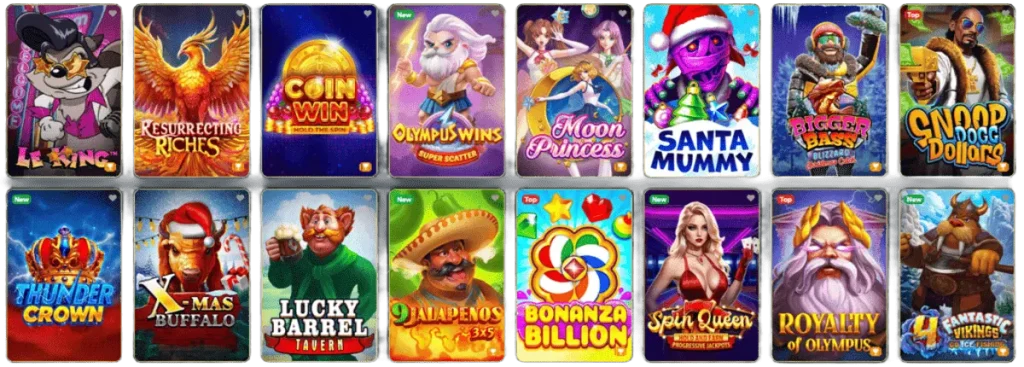 Slot SpellWin disponibili